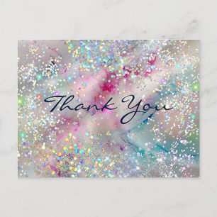 Carte Postale Pastel Alcool Enk Holographique Parties scintillan