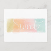 Carte postale Pastel Aquarelle Douce (Devant)
