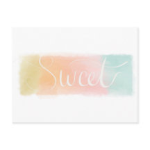Carte postale Pastel Aquarelle Douce