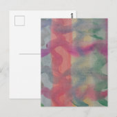 Carte postale Pastel Art Abstrait (Devant / Derrière)