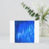Carte Postale Pastel Blue Blaze (expressionnisme abstrait) (Debout devant)