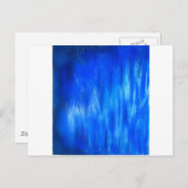 Carte Postale Pastel Blue Blaze (expressionnisme abstrait) (Devant / Derrière)