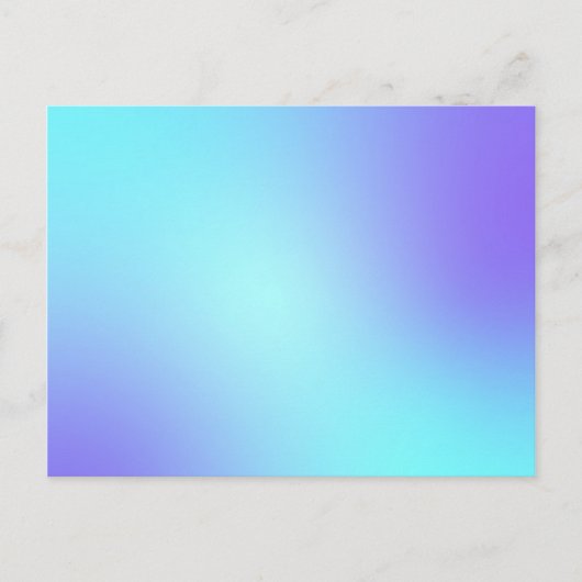 Carte Postale Pastel Blue Colors Abstrait Blur Gradient Ombre (Devant)