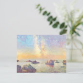 Carte Postale *~ Pastel Cannelle Beach Italie Sunset AP12 (Debout devant)
