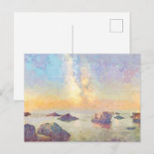 Carte Postale *~ Pastel Cannelle Beach Italie Sunset AP12 (Devant / Derrière)