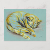 Carte Postale Pastel Chat - Tabby Chaton (Devant)