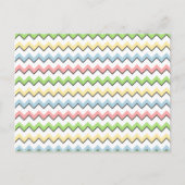 Carte Postale Pastel Chevron-Drop Shadow par Shirley Taylor (Devant)