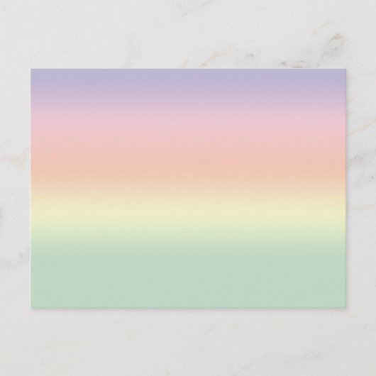 Carte postale Pastel Color Rainbow (Devant)