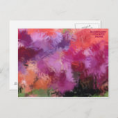 CARTE POSTALE PASTEL COLORÉ TRANSPARENT (Devant / Derrière)