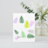 Carte Postale Pastel Colors Lucky Fern (Debout devant)