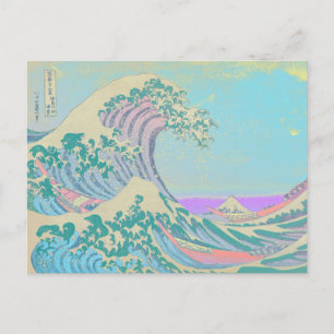 Carte postale pastel de la Grande Vague