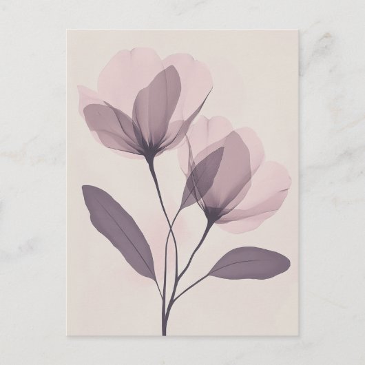 Carte Postale Pastel Flora dans la douceur #100 (Devant)