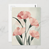 Carte Postale Pastel Flora dans la douceur #103 (Devant / Derrière)