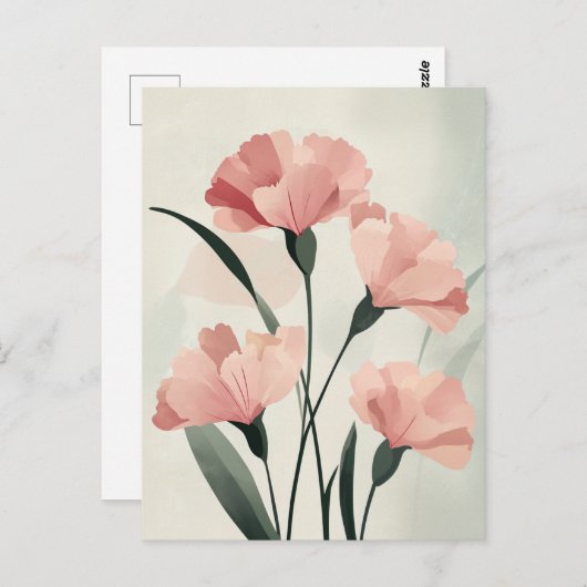 Carte Postale Pastel Flora dans la douceur #103 (Devant / Derrière)