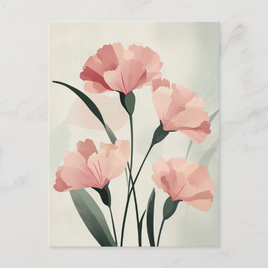 Carte Postale Pastel Flora dans la douceur #103 (Devant)