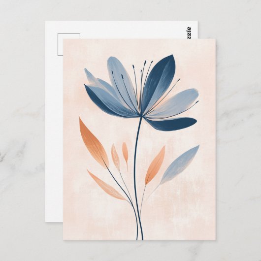 Carte Postale Pastel Flora dans la douceur #104 (Devant / Derrière)