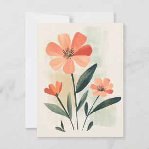 Carte Postale Pastel Flora dans la douceur #105