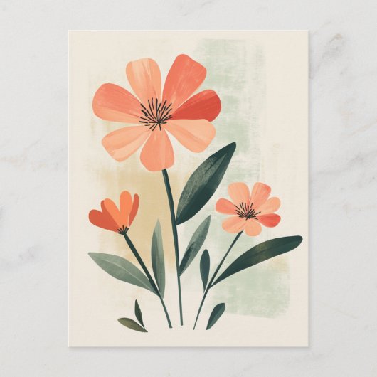 Carte Postale Pastel Flora dans la douceur #105 (Devant)