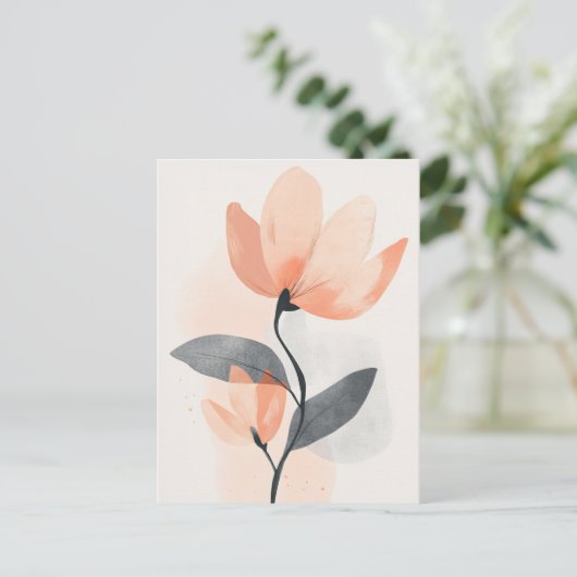 Carte Postale Pastel Flora dans la douceur #111 (Debout devant)