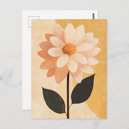 Carte Postale Pastel Flora dans la moelleux #090 (Devant / Derrière)