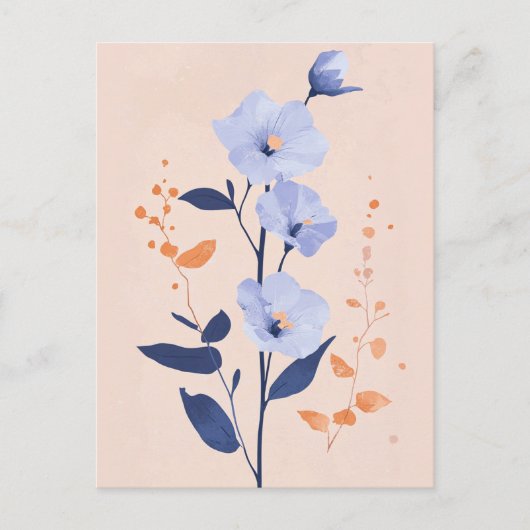 Carte Postale Pastel Flora dans la moelleux #091 (Devant)