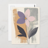 Carte Postale Pastel Flora dans la moelleux #092 (Devant / Derrière)