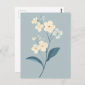 Carte Postale Pastel Flora dans la moelleux #093 (Devant / Derrière)