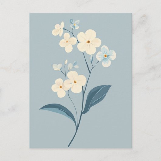 Carte Postale Pastel Flora dans la moelleux #093 (Devant)