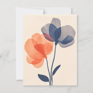 Carte Postale Pastel Flora dans la moelleux #094