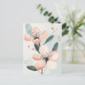 Carte Postale Pastel Flora dans la moelleux #097 (Debout devant)