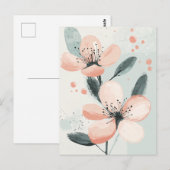 Carte Postale Pastel Flora dans la moelleux #097 (Devant / Derrière)