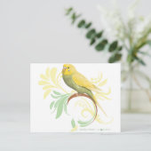 Carte Postale Pastel Green Parakeet (Debout devant)
