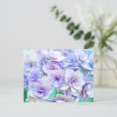 Carte Postale pastel hydrangea (Debout devant)