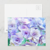 Carte Postale pastel hydrangea (Devant / Derrière)
