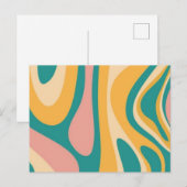 Carte Postale Pastel Inspirées des Années 70 (Devant / Derrière)