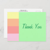 Carte Postale Pastel Lime Green (Devant / Derrière)