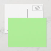 Carte Postale Pastel Lime Sherbet Vide (Devant / Derrière)