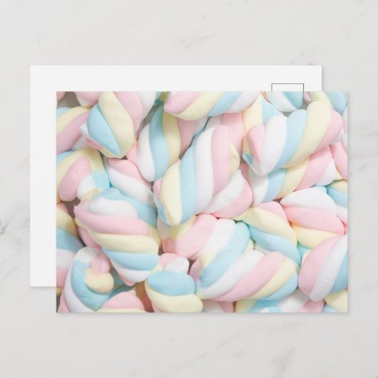 Carte postale Pastel Marshmallow (Devant / Derrière)