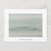 Carte Postale Pastel matin dans la brouillard toscane (Devant)