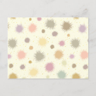 Carte Postale Pastel Party Pollen - motif sans soudure.