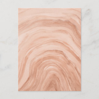 Carte Postale Pastel Peach Abstrait Aquarelle Art Agate