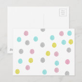 Carte Postale Pastel Pois (Devant / Derrière)
