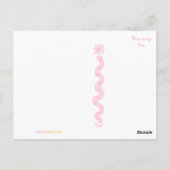 Carte postale Pastel Posy (Dos)