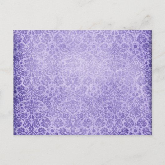 Carte Postale Pastel Purple Damques Motif défraîchi (Devant)