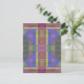 Carte Postale Pastel rainbow Colorful Geometric (Debout devant)