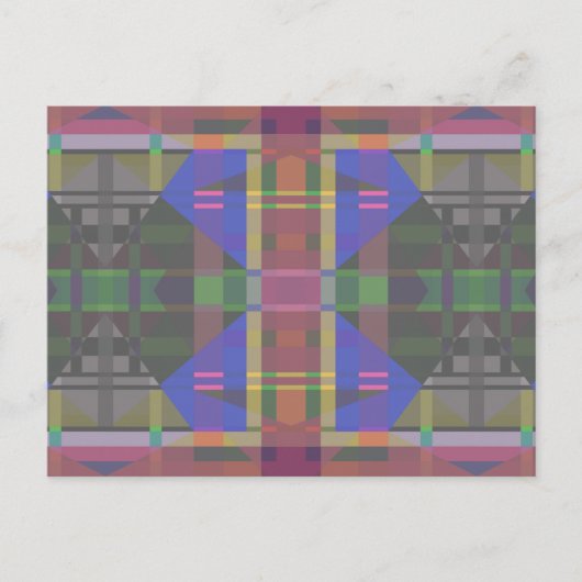 Carte Postale Pastel rainbow Colorful Geometric (Devant)