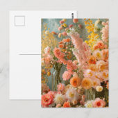 Carte Postale Pastel Ranunculus, Freesia and Dahlia Bouquets (Devant / Derrière)