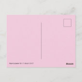 Carte postale Pastel Rose Fleurs (Dos)