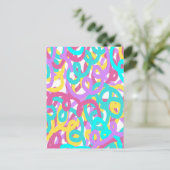 Carte Postale Pastel Spirales Abstrait Imprimer (Debout devant)