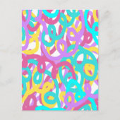 Carte Postale Pastel Spirales Abstrait Imprimer (Devant)